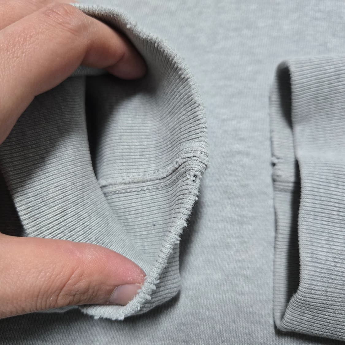 L 폴로랄프로렌 써멀 헤비코튼 투웨이 집업 후드 그레이 상품이미지8