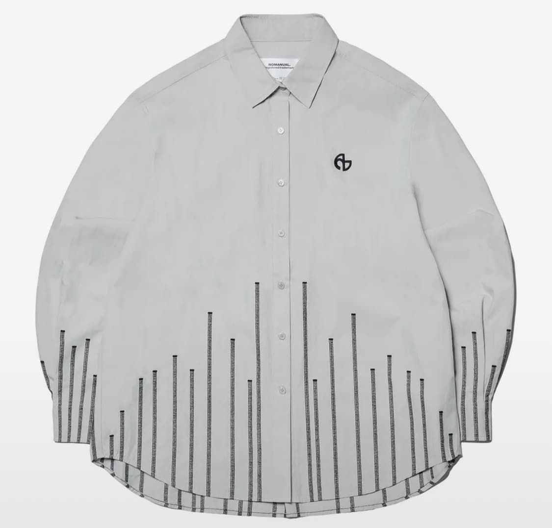 노매뉴얼 셔츠 그레이 상품이미지3