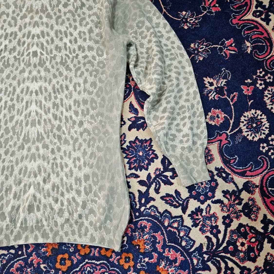 MICHAEL & BORIS in Italy 90's 레오파드 울 니트  상품이미지3