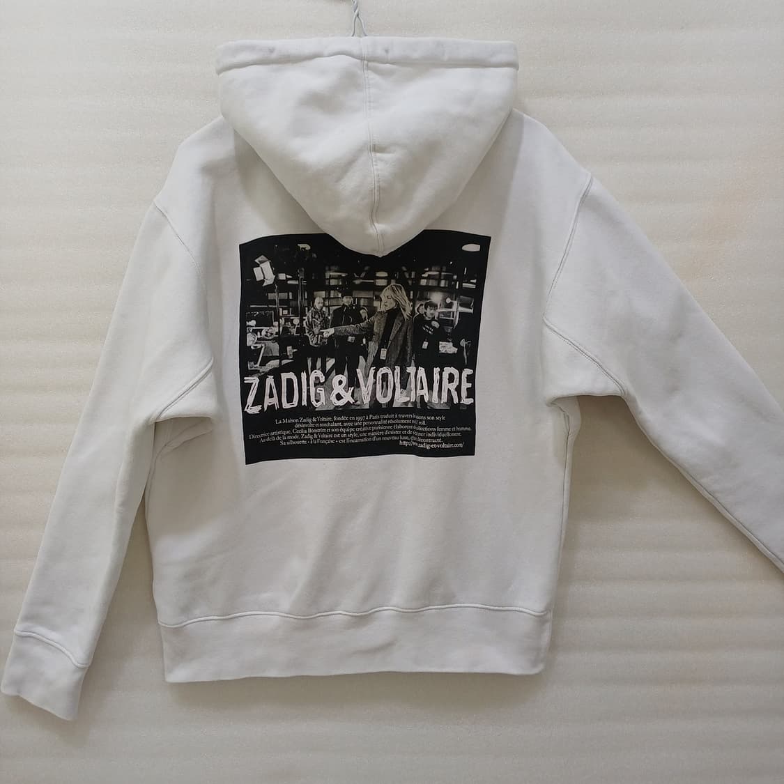 쟈딕앤볼테르 기모 후드 티 여성 XS ~ S 도톰 흰색 사랑봉봉 상품이미지2