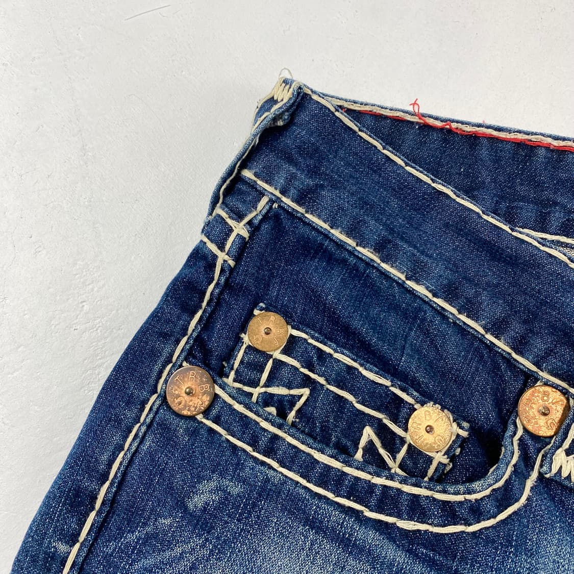 트루릴리전 스트레이트 스티치 데님 진 (33) 상품이미지3