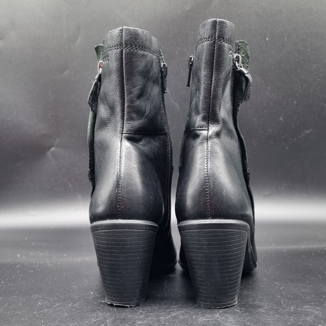 에코 가죽 여성앵클부츠37 240 굽9 상품이미지4