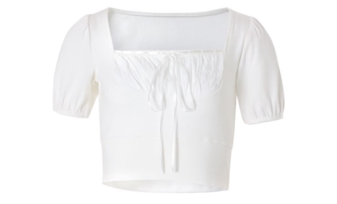 낫유어로즈 데이지탑 화이트 상품이미지2