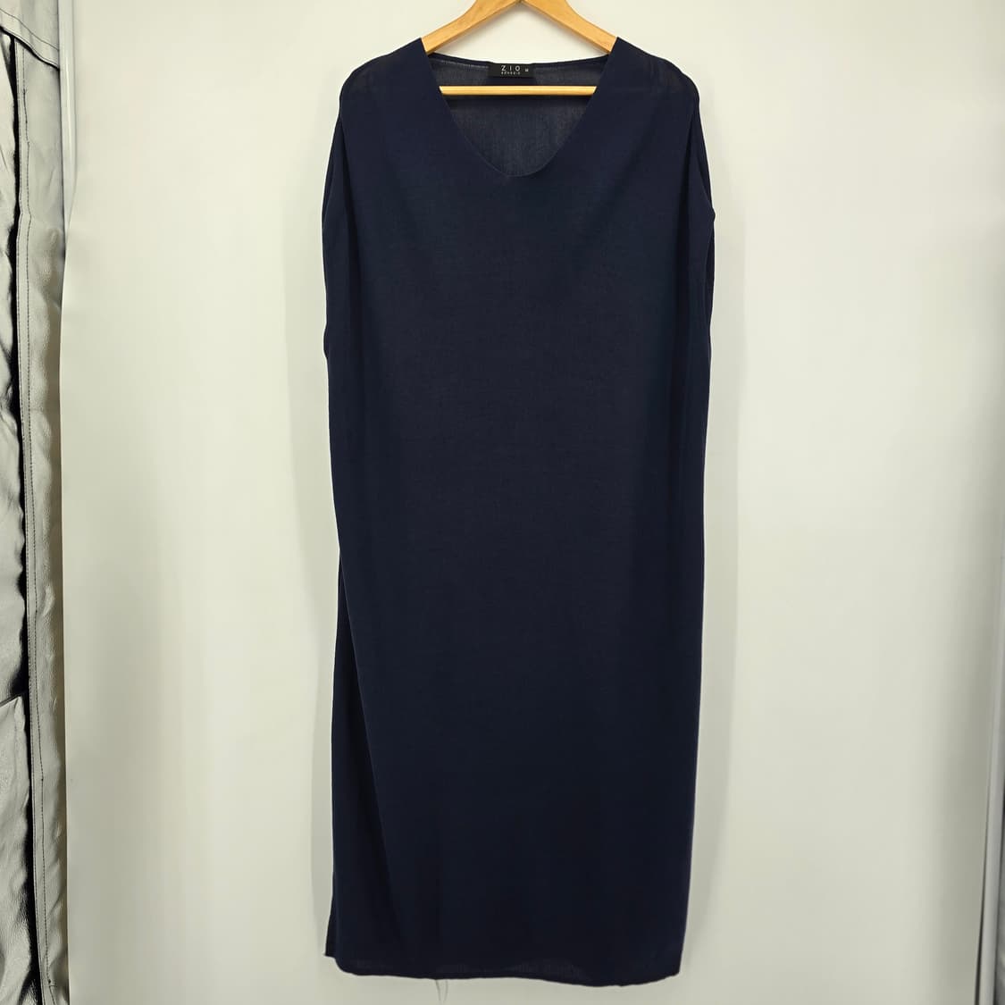 ZIO SONGZIO 썸머 니트 슬리브리스 원피스 네이비 88 상품이미지10