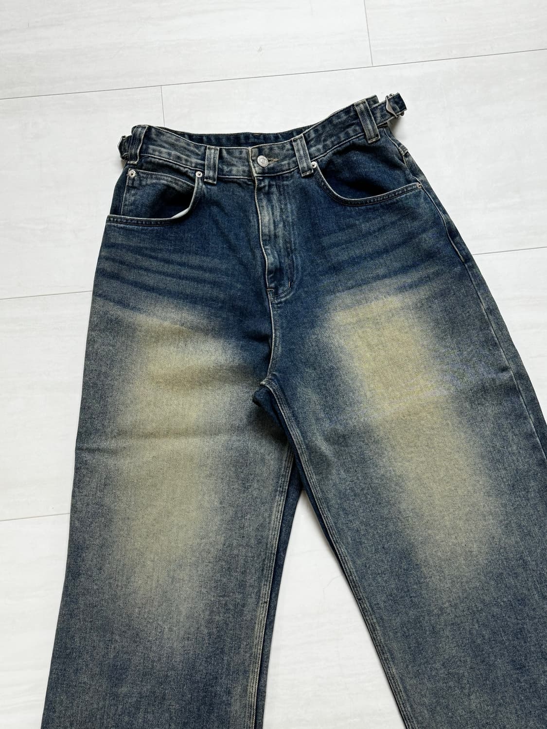 노운 wide denim pants (blue) 상품이미지5