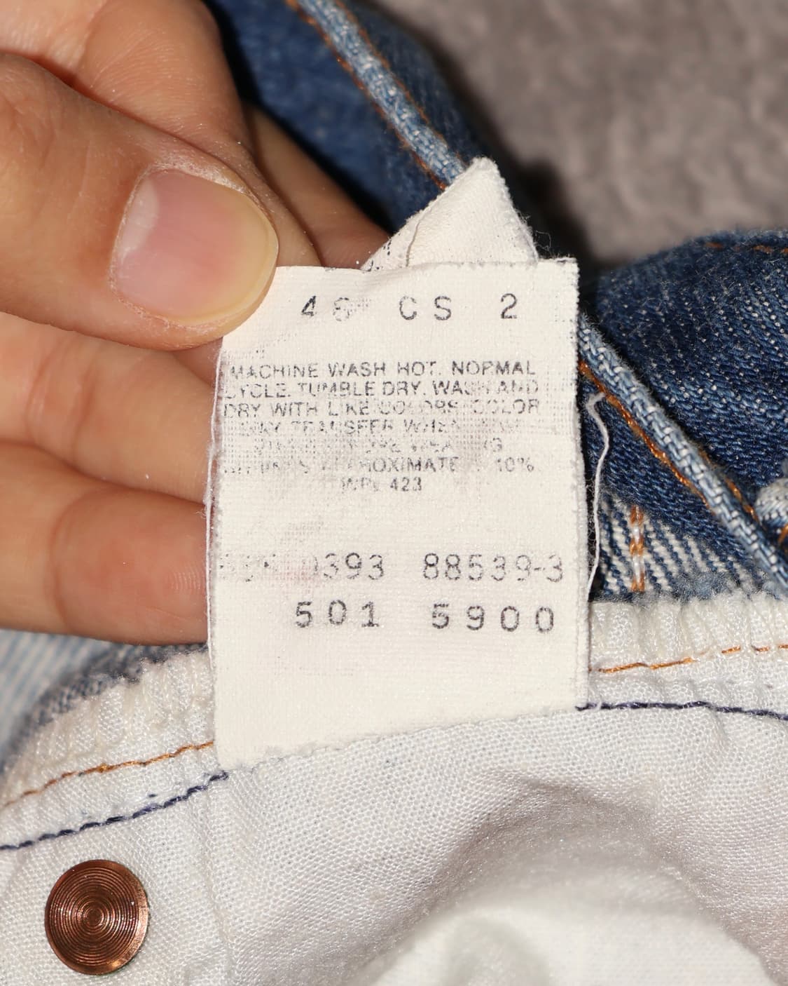 90‘s USA made 리바이스 501 데님팬츠 [SE-195] 상품이미지10