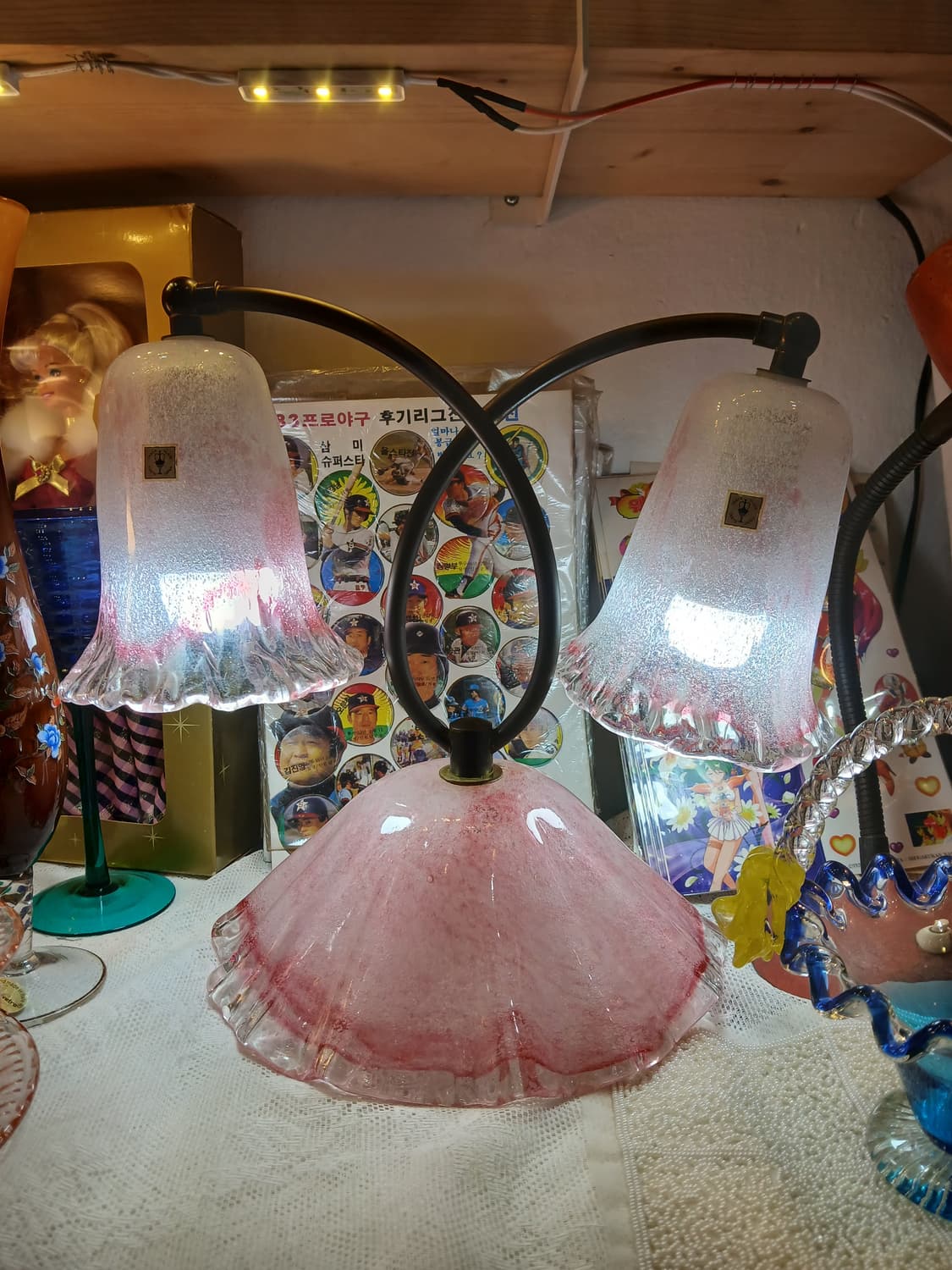 70s 빈티지 이와타 글라스 조명 상품이미지1