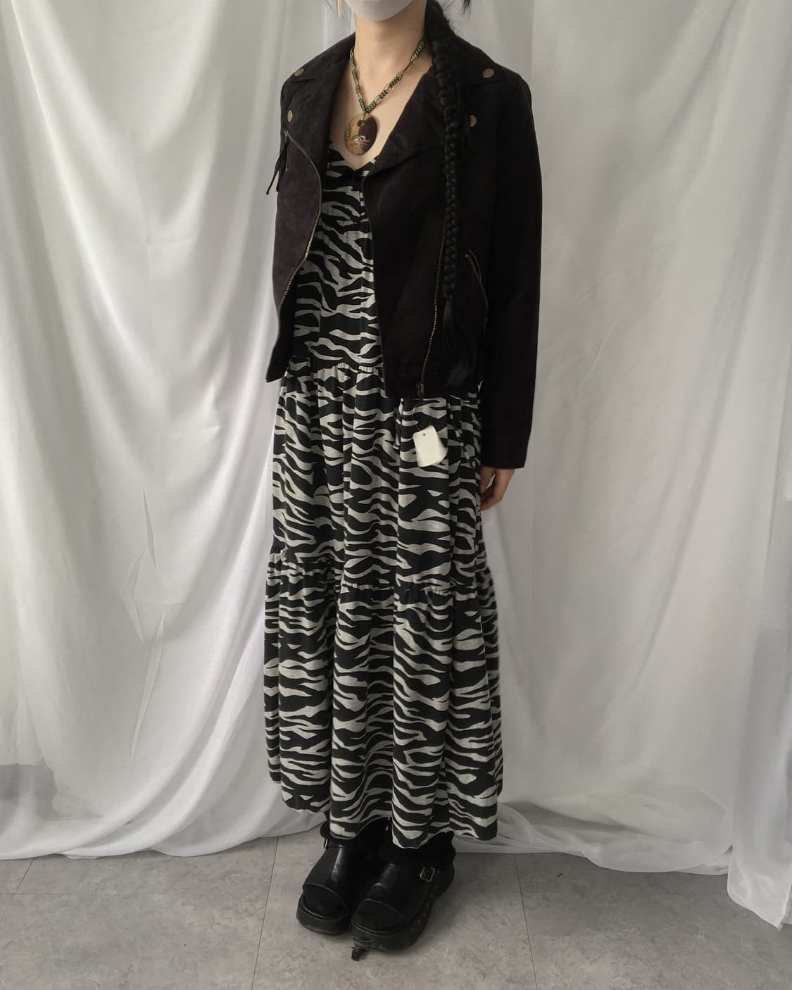 Fake suede rider jacket 상품이미지6