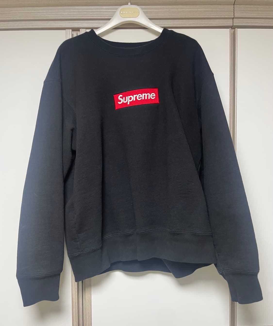 [M] 슈프림 supreme 22fw 박스로고 스웻셔츠 블랙 상품이미지1
