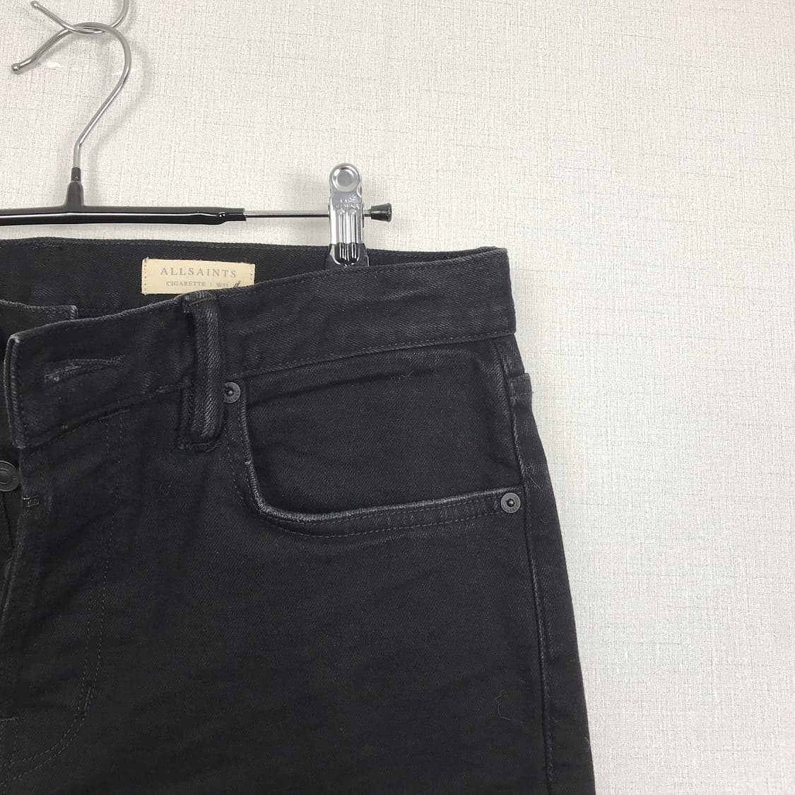 올세인츠 블랙진 스키니핏 흑청 데님 청바지 남성32-33 상품이미지5