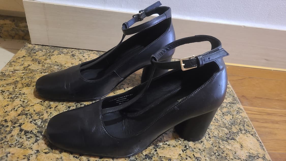 앤아더스토리즈 블랙 T스트랩 하이힐 구두 240 상품이미지2