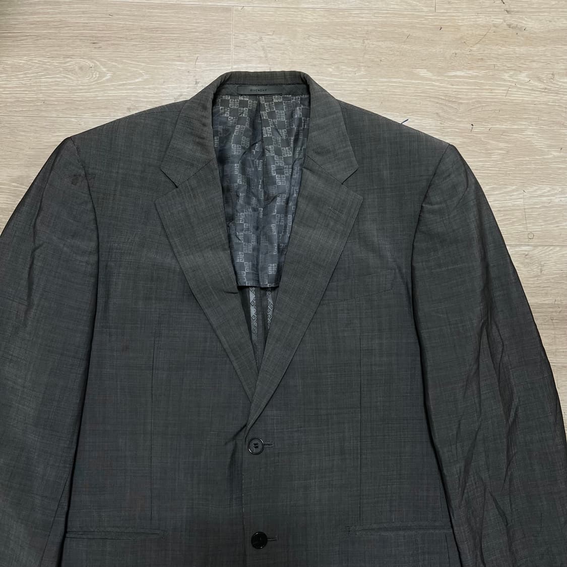 지방시 모헤어 투버튼 싱글 블레이저 정장자켓 [다크 그레이] L/100 상품이미지2