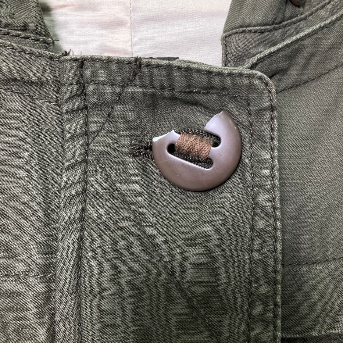 아츠로 타야마 카키 롱야상 점퍼 38 상품이미지10