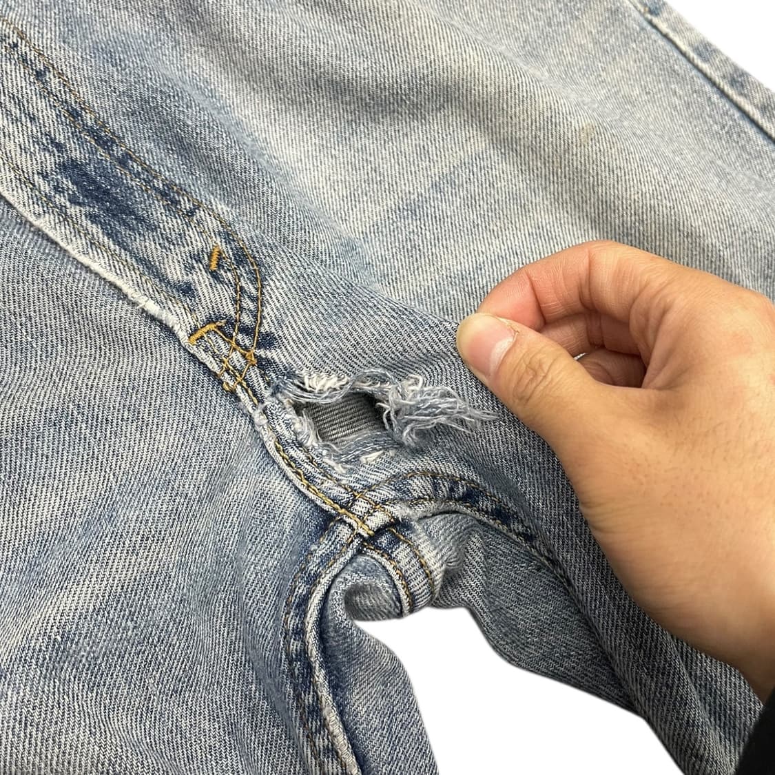 00s 리바이스 505 레귤러핏 연청 데님팬츠 상품이미지8