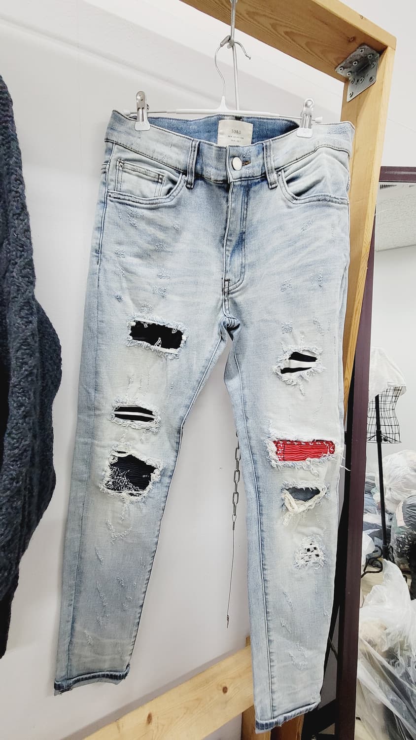 폴로랄프로렌 케이블 숄가디건 .TORO 데미지진 상품이미지7