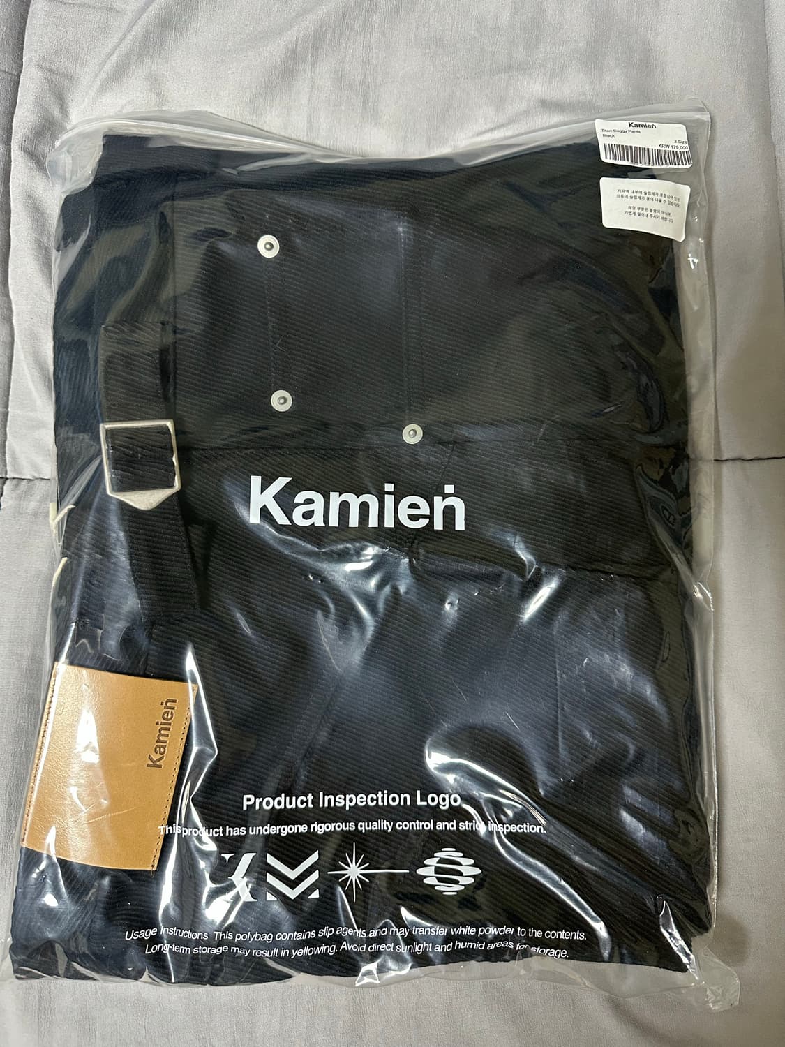 카미엔 타이탄 배기팬츠 카고 블랙 2사이즈 새제품 상품이미지1