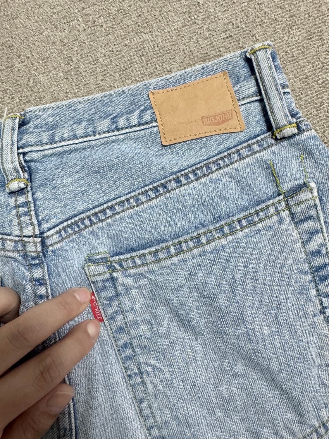 BIG JOHN Distressed Cut-off Denim Pants 상품이미지7