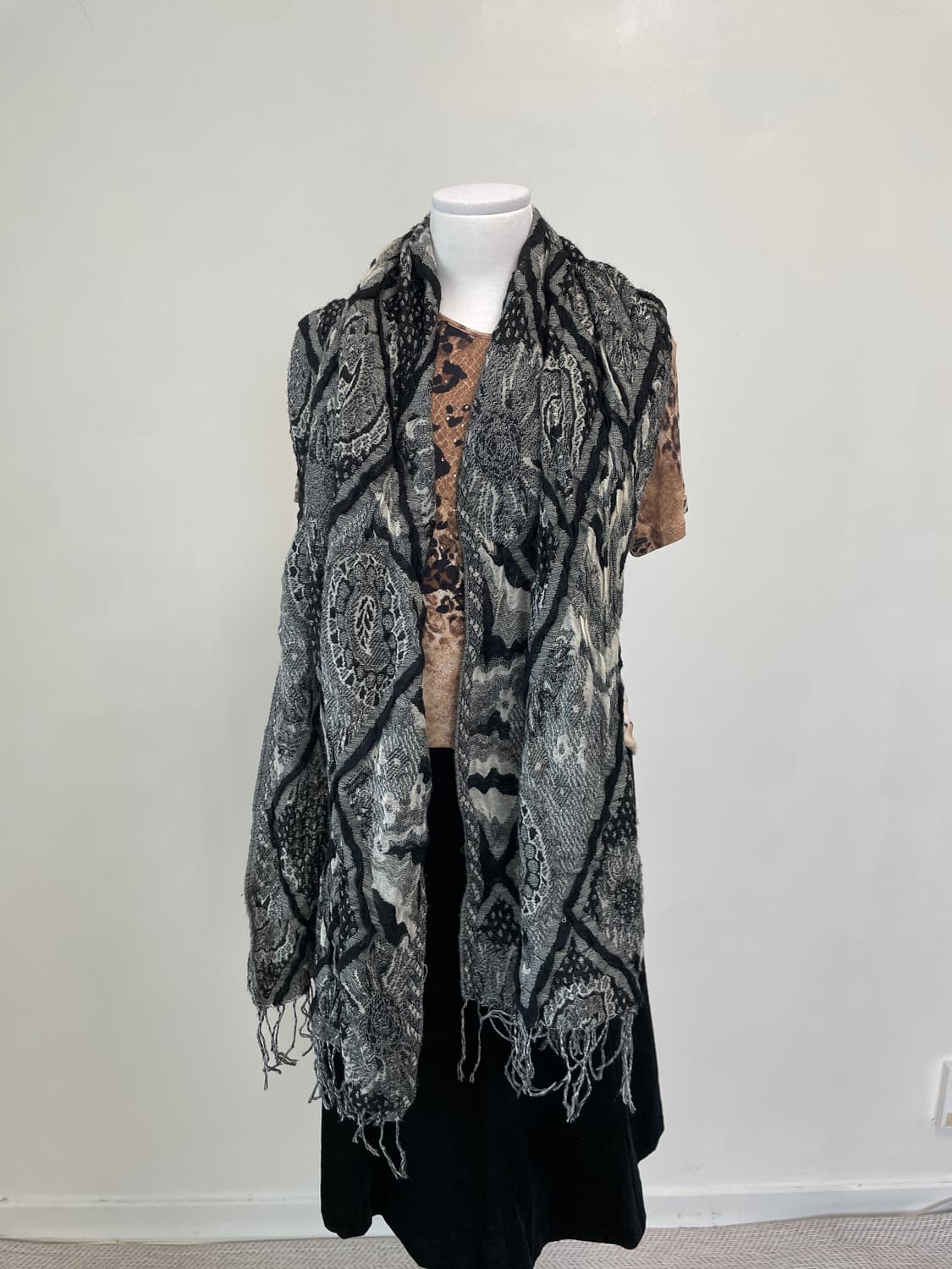 빈티지 3D 페이즐리 머플러  상품이미지2