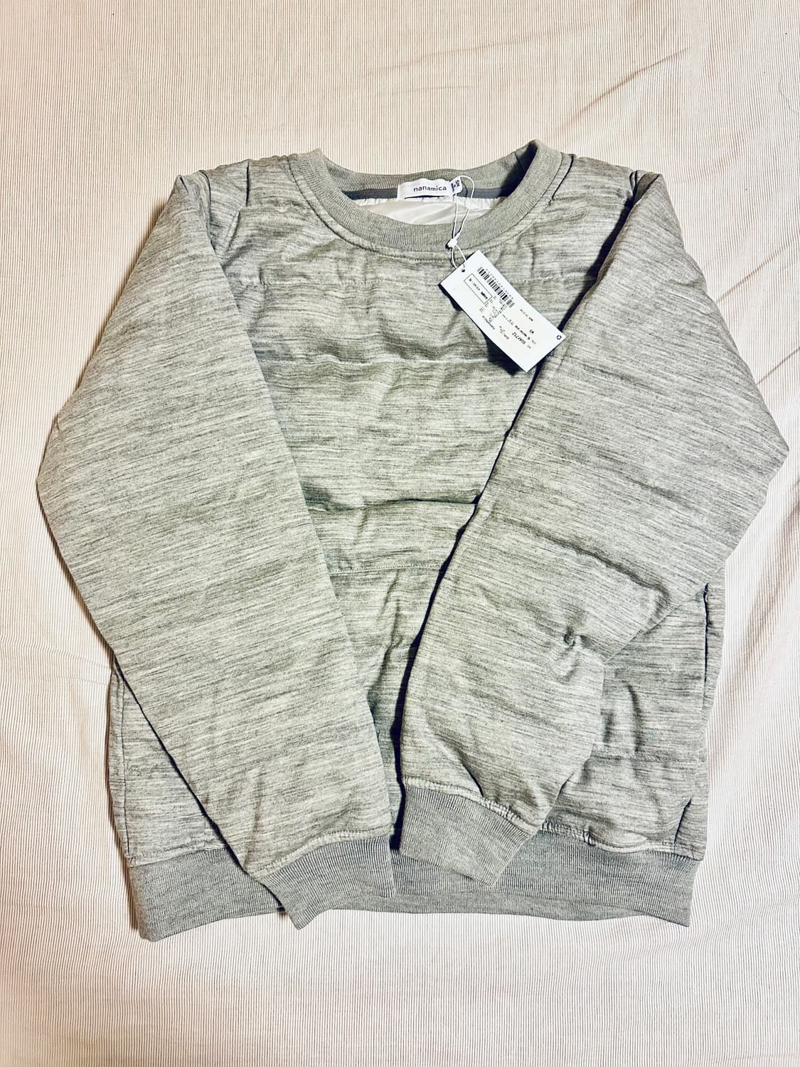 나나미카 패딩 크루넥 스웨트 셔츠 SUAF712 상품이미지1