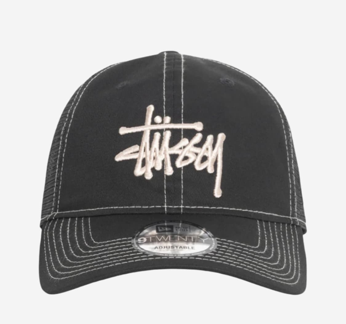 스투시 뉴에라 9Twenty 베이직 트러커 블랙 상품이미지1