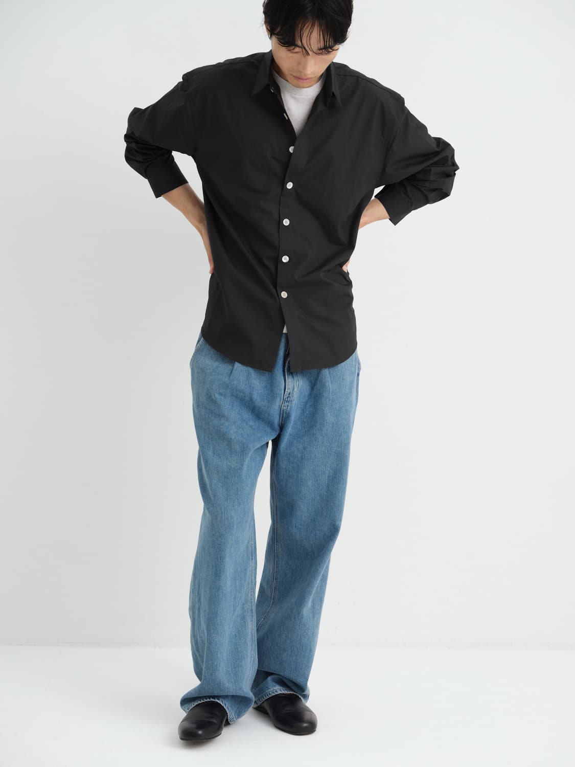 씨솔트 seasalt 페이지 코튼 셔츠 잉크블랙 2사이즈 판매 상품이미지2