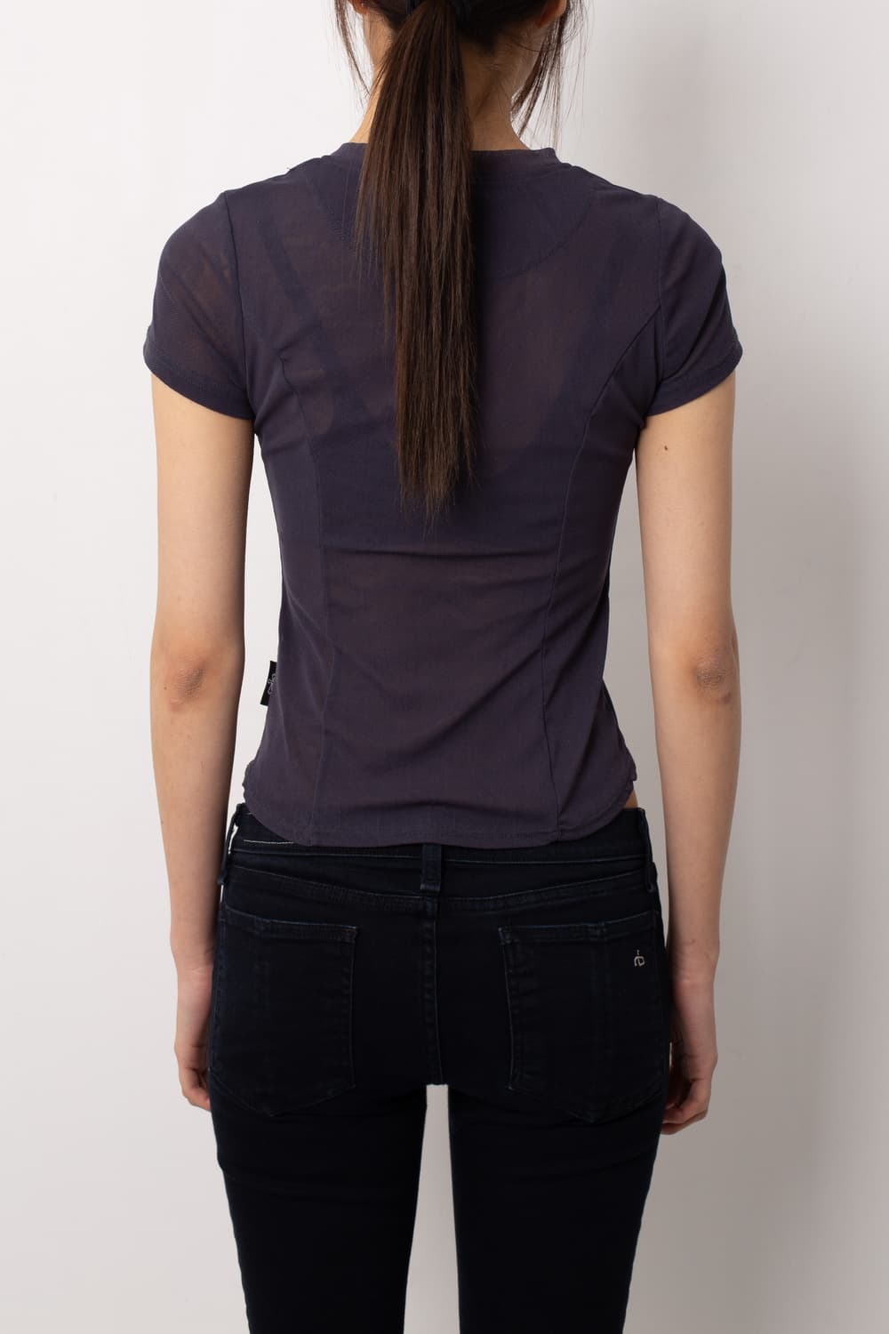 OZZ CROCE MESH V-NECK EMBROIDERY T-SHIRT 상품이미지4