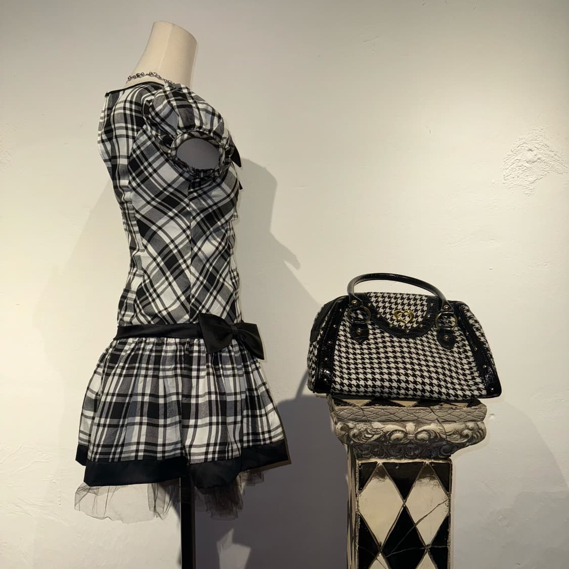 리본 퍼프 원피스 상품이미지5