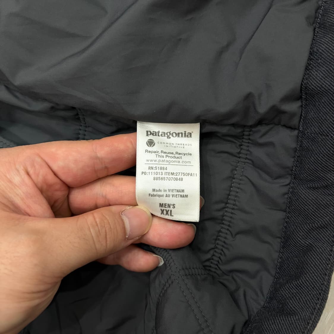 파타고니아 퀼팅 경량 패딩 후드집업 자켓 (XXL/2XL) 상품이미지6