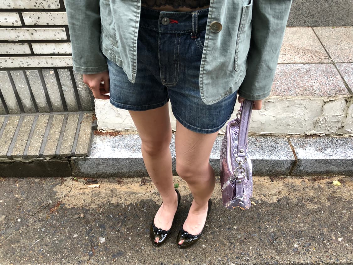 zip-pocket denim shorts  상품이미지4