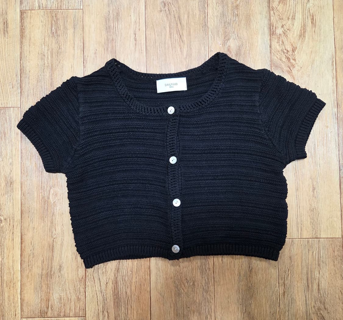 데일리주드(DAILYJUD) 블랙 가디건&니트탑 55-66 새상품 상품이미지1