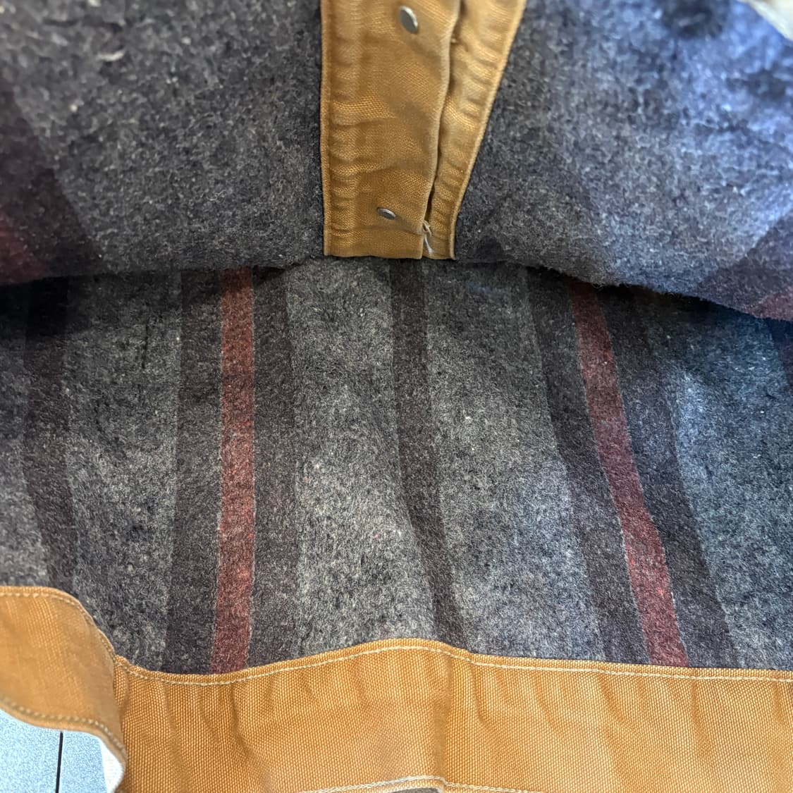 칼하트 정품 브라운 진 트러커 자켓 상품이미지6