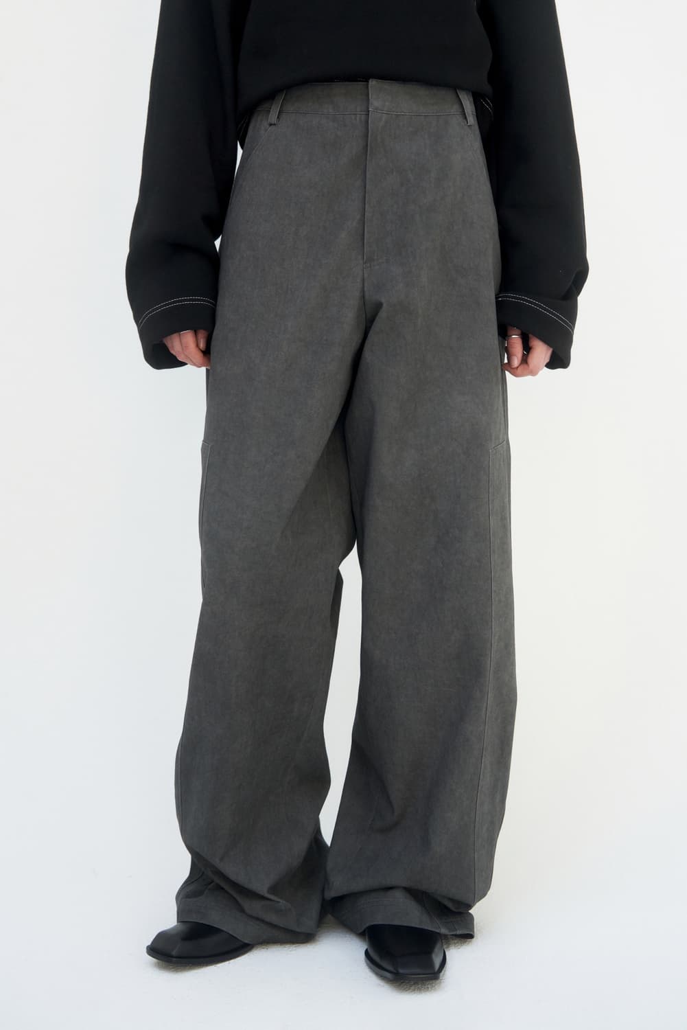 [1] 트리밍버드 라이트 앵글 팬츠 차콜 상품이미지1