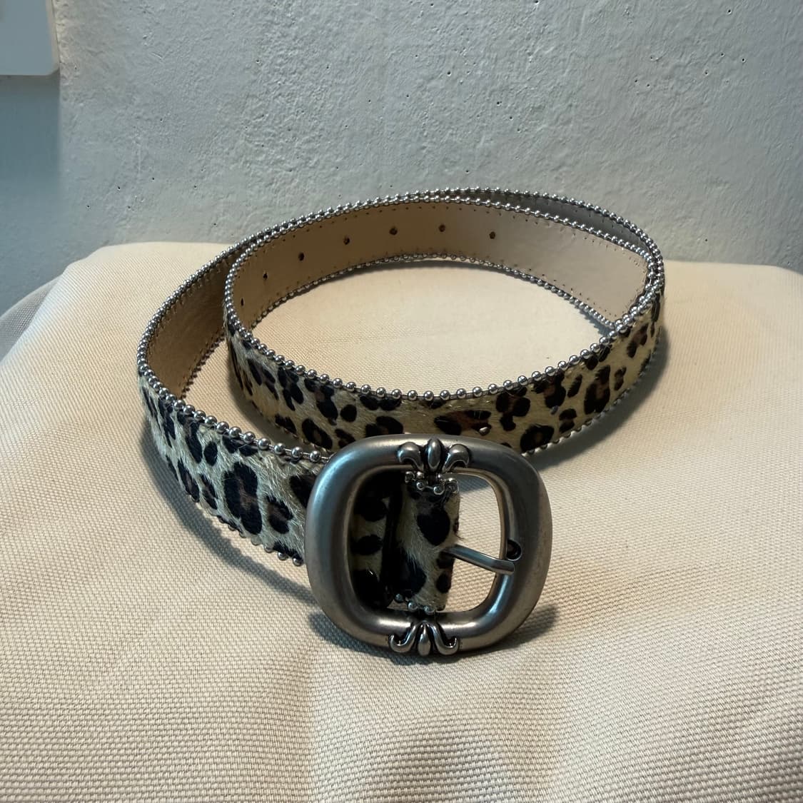 빈티지 무드 송치 레오파드 벨트  상품이미지5