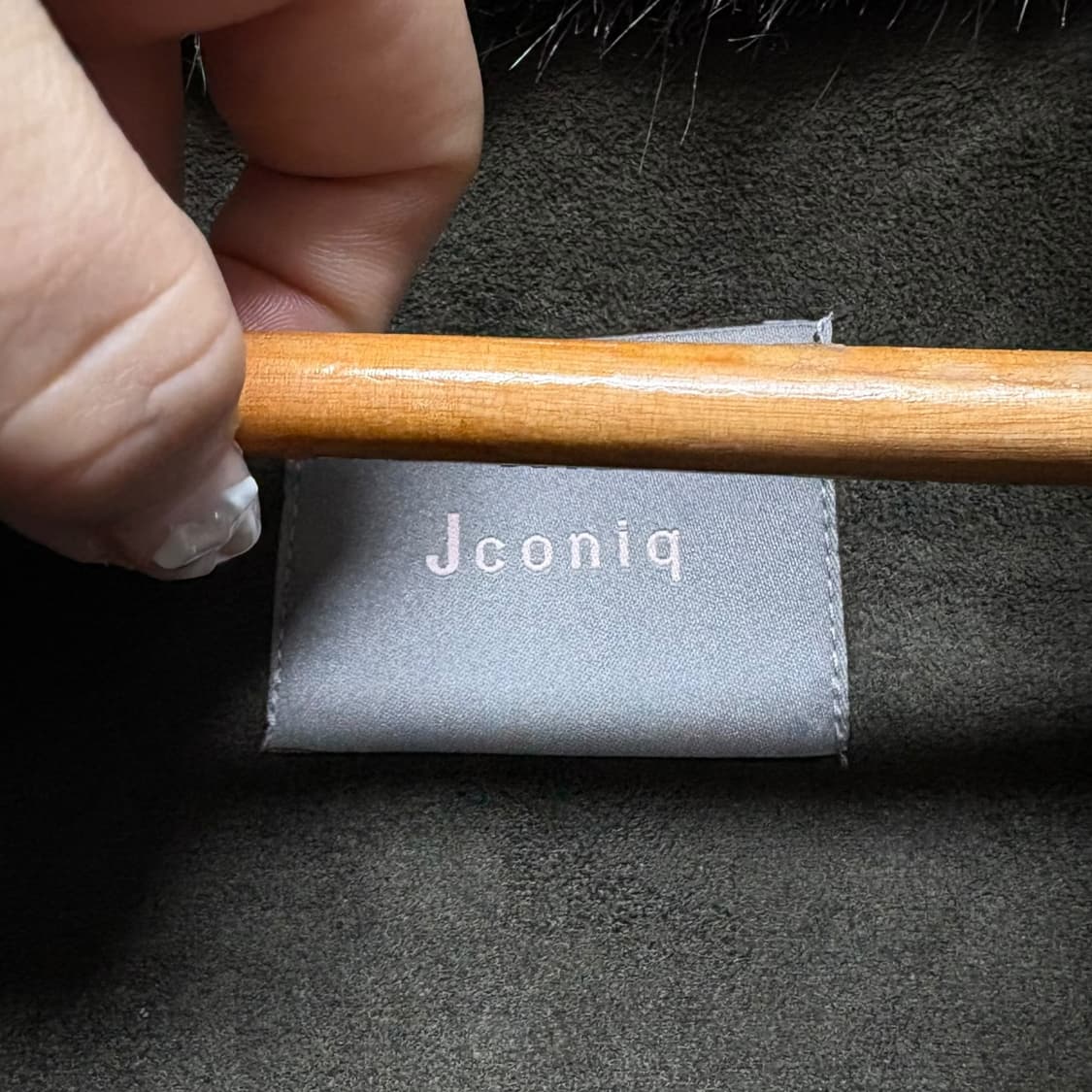 Jconiq 브라운 안감퍼 카라 무스탕코트 상품이미지3