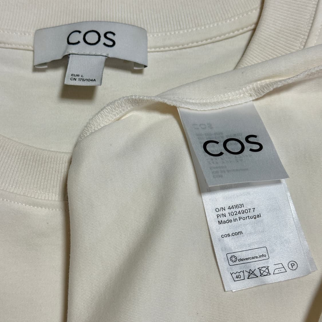 코스 슬림핏 헤비웨이트 롱슬리브 티셔츠 상품이미지6