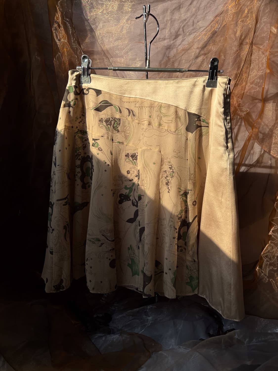 Heat Paisley Mini Skirt 0160 상품이미지1