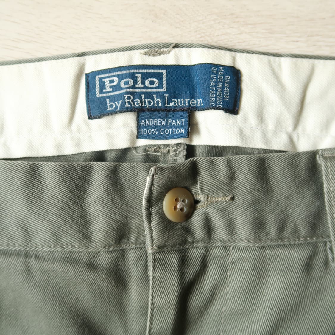 빈티지 90s 폴로 랄프로렌 앤드류 투 턱 치노 팬츠 상품이미지5