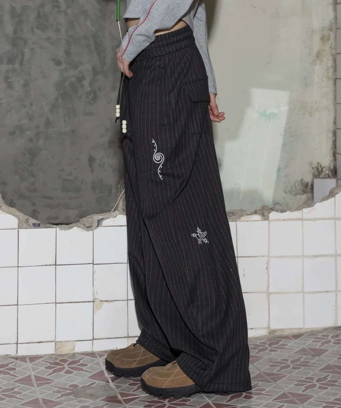 루나키후 스트라이프 팬츠 상품이미지2