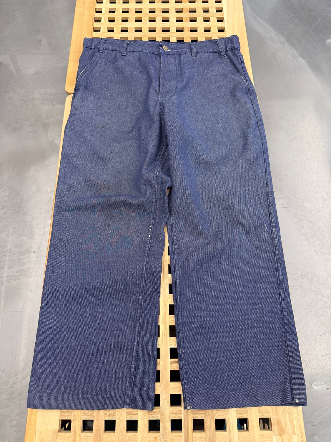 90s BARBE BLEUE FRENCH DENIM 데님 프렌치워크팬츠 상품이미지1