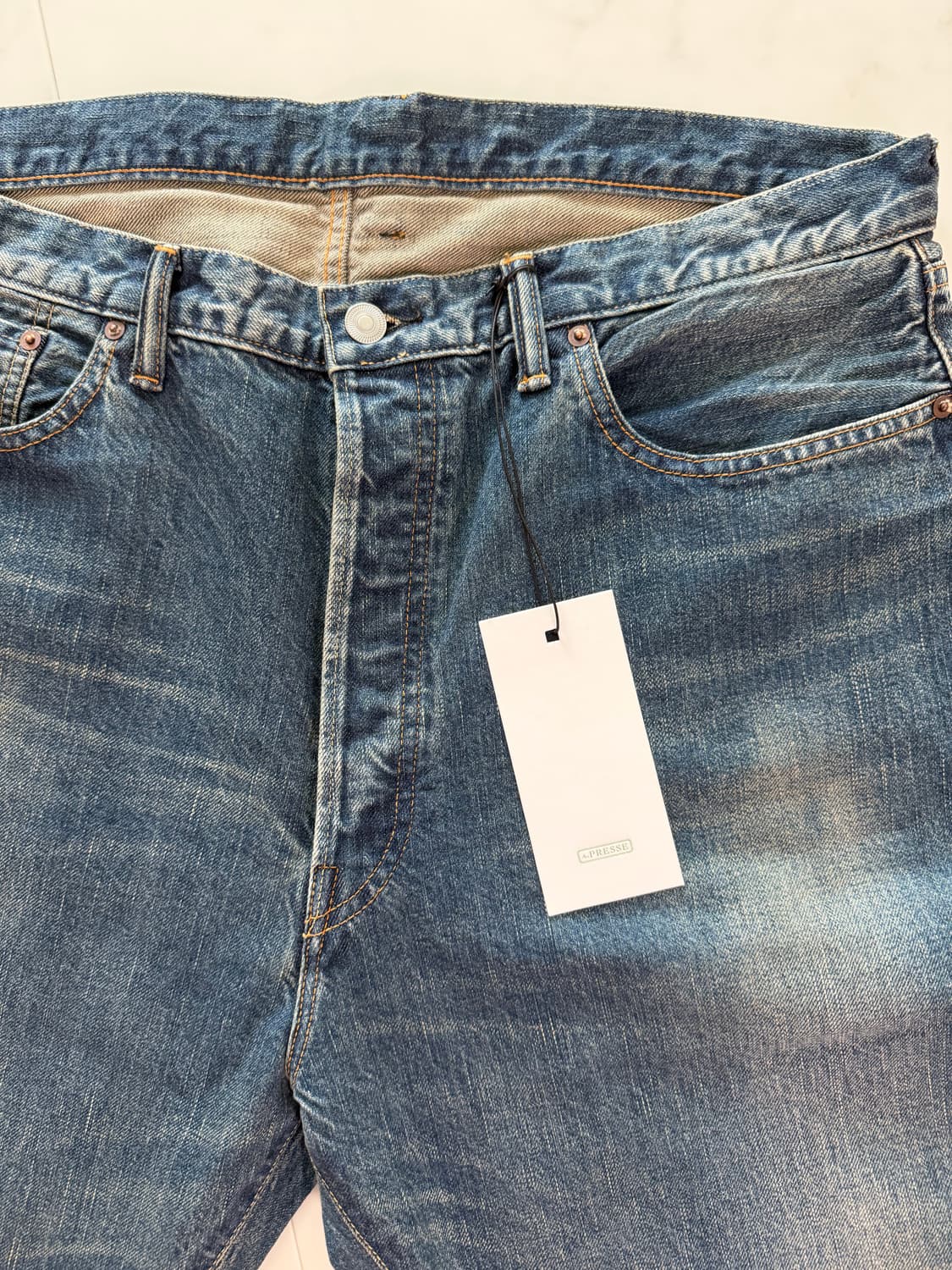 아프레쎄 데님AP-4002 / Washed Denim Wide Pants 상품이미지2