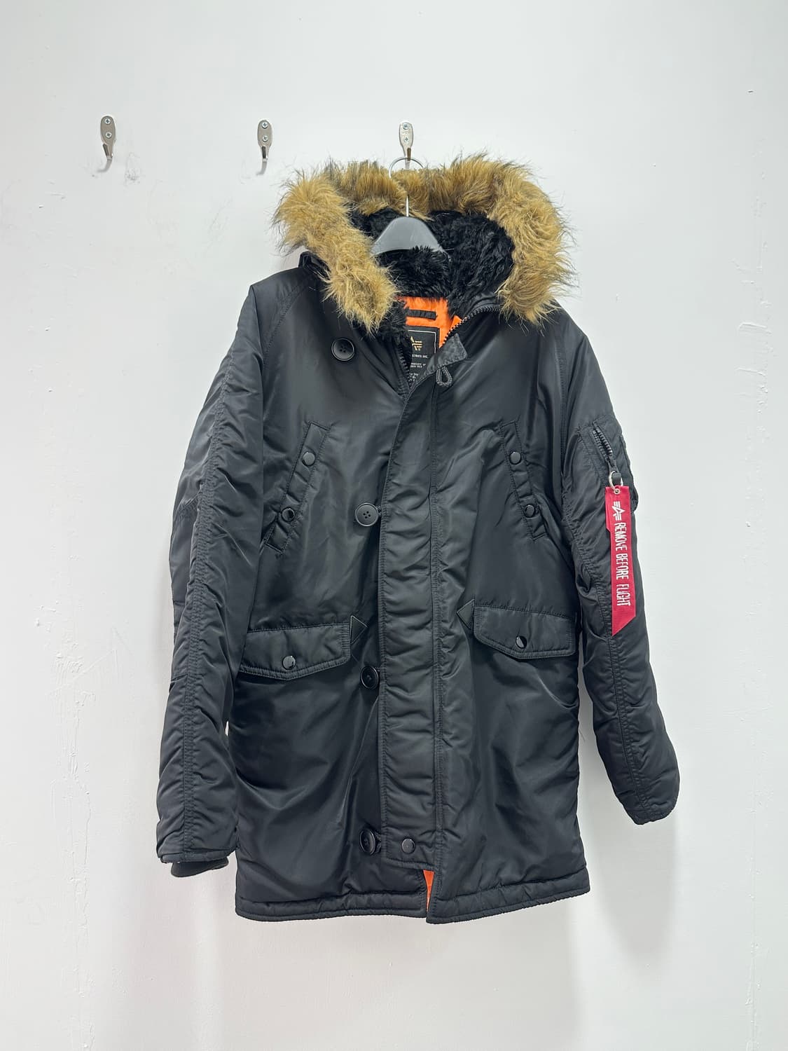 Alpha Industries N3B fur black parka  상품이미지3