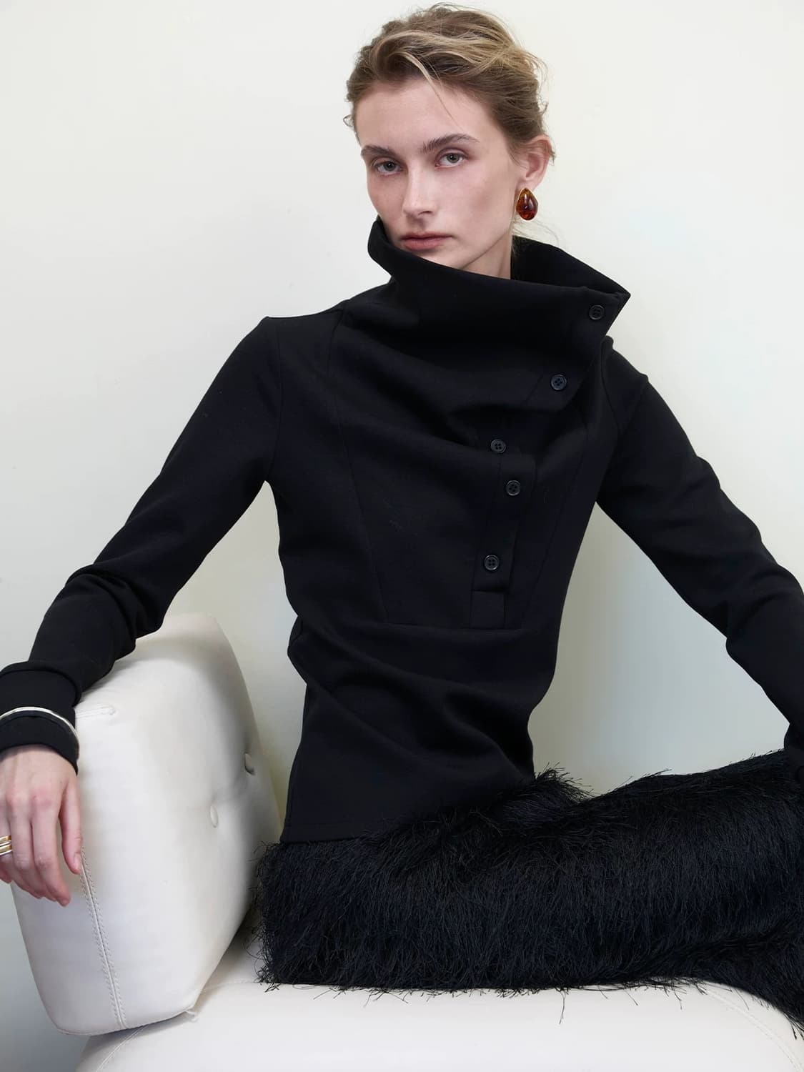 Sip Class 블랙 톱 상품이미지4