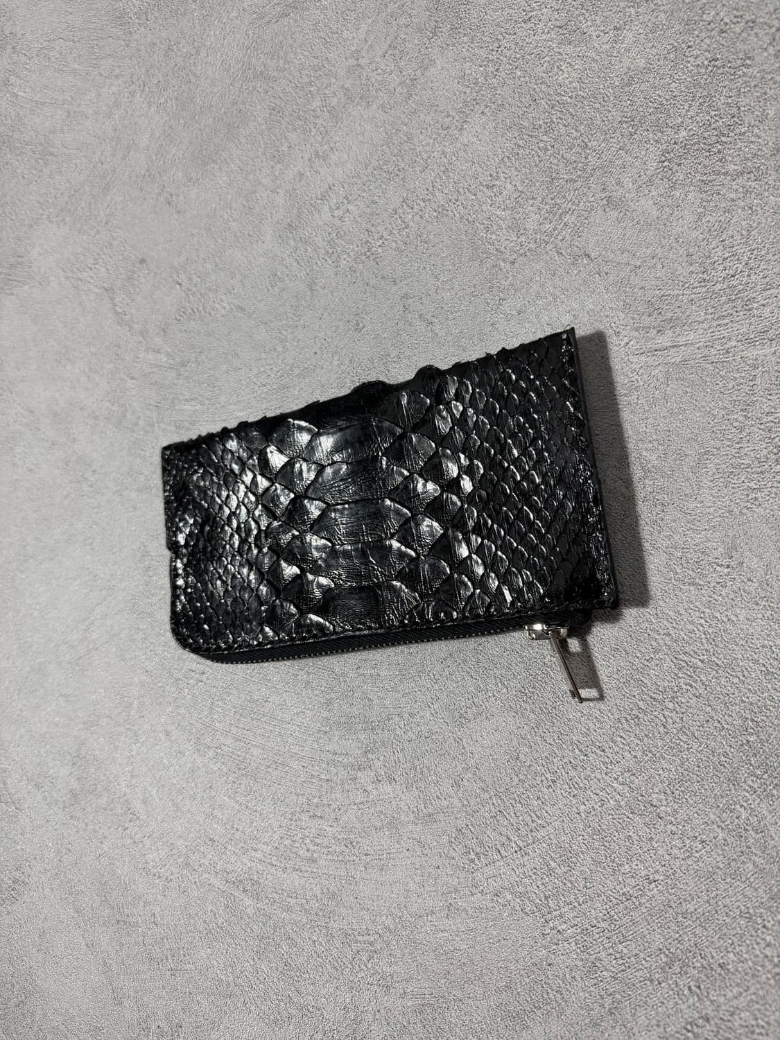 Rick Owens Python Leather Zip Wallet 상품이미지4