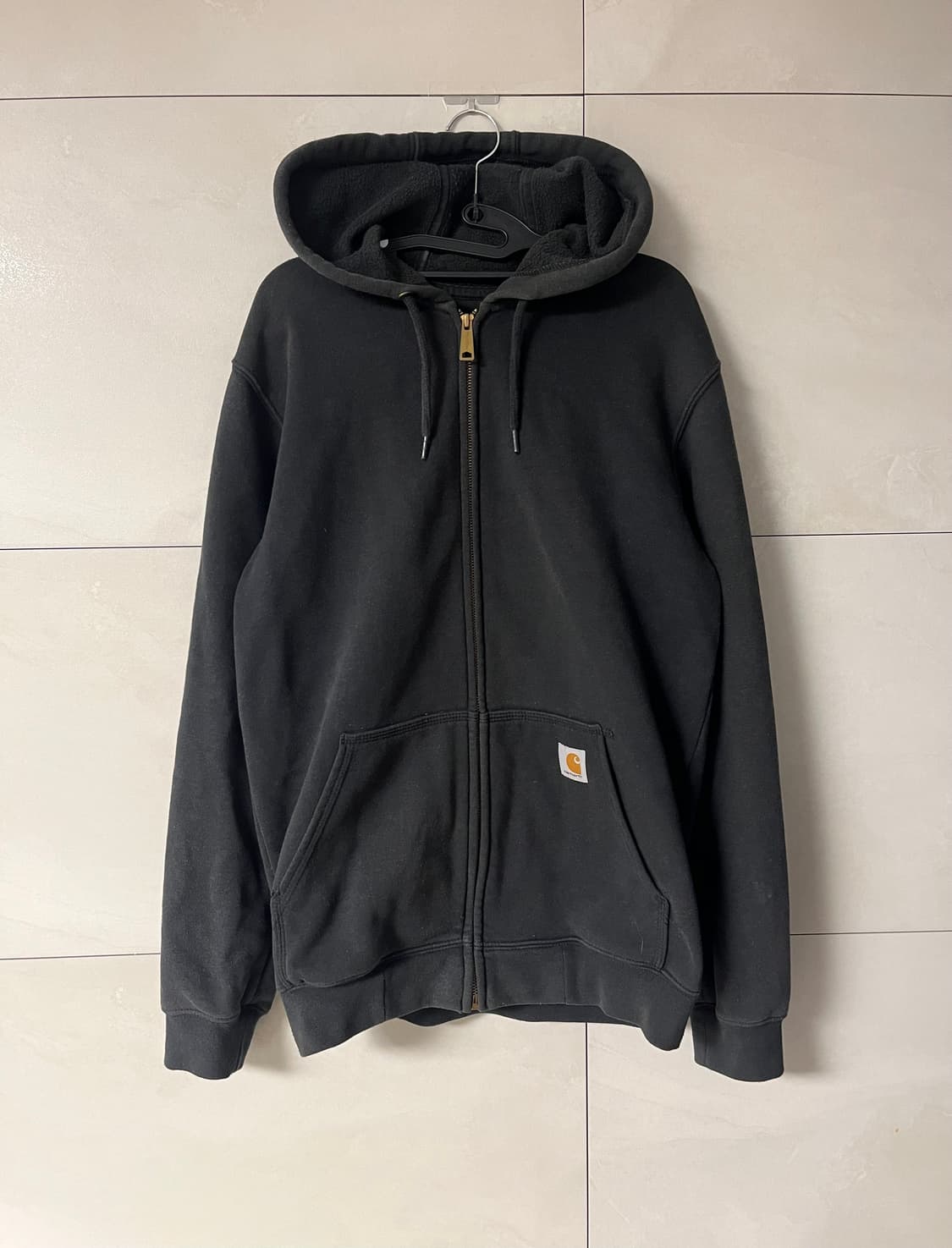 칼하트 오리지널핏 후드집업 블랙 (S) 상품이미지1