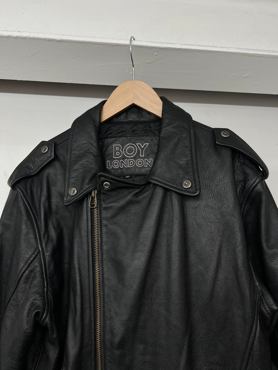 90s 보이런던 사선 라이더 자켓 상품이미지4