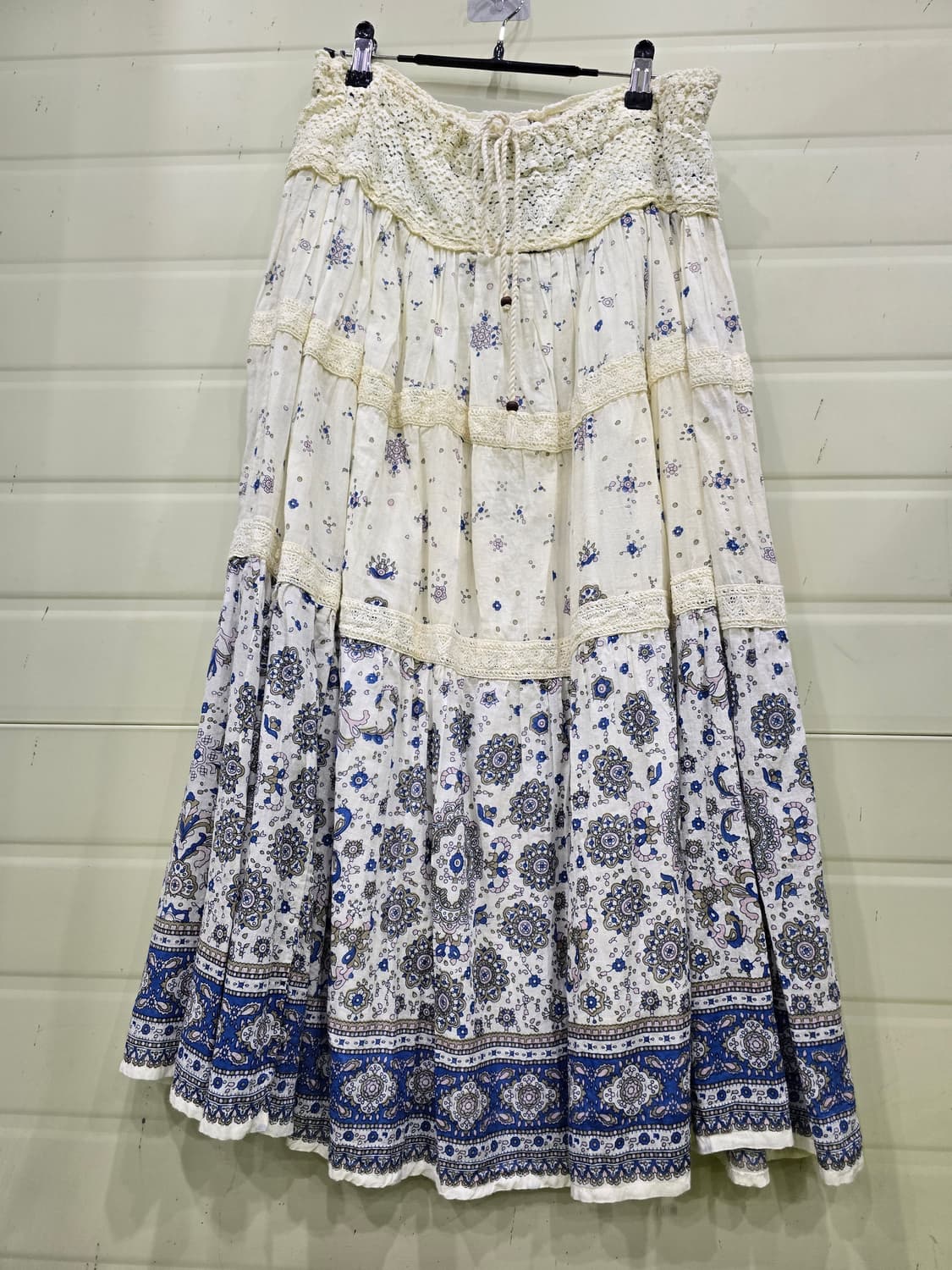 fika 플라워 패턴 롱 스커트 레이스 아이보리 상품이미지2