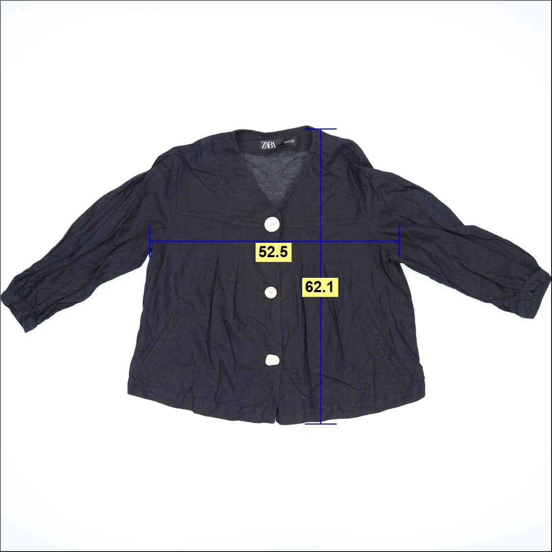 S 자라 여성 브이넥 블라우스 셔츠 0306H1 상품이미지6