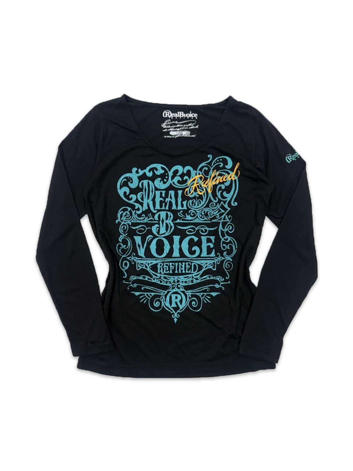 빈티지 RealBvoice 레터링 긴팔티 상품이미지1