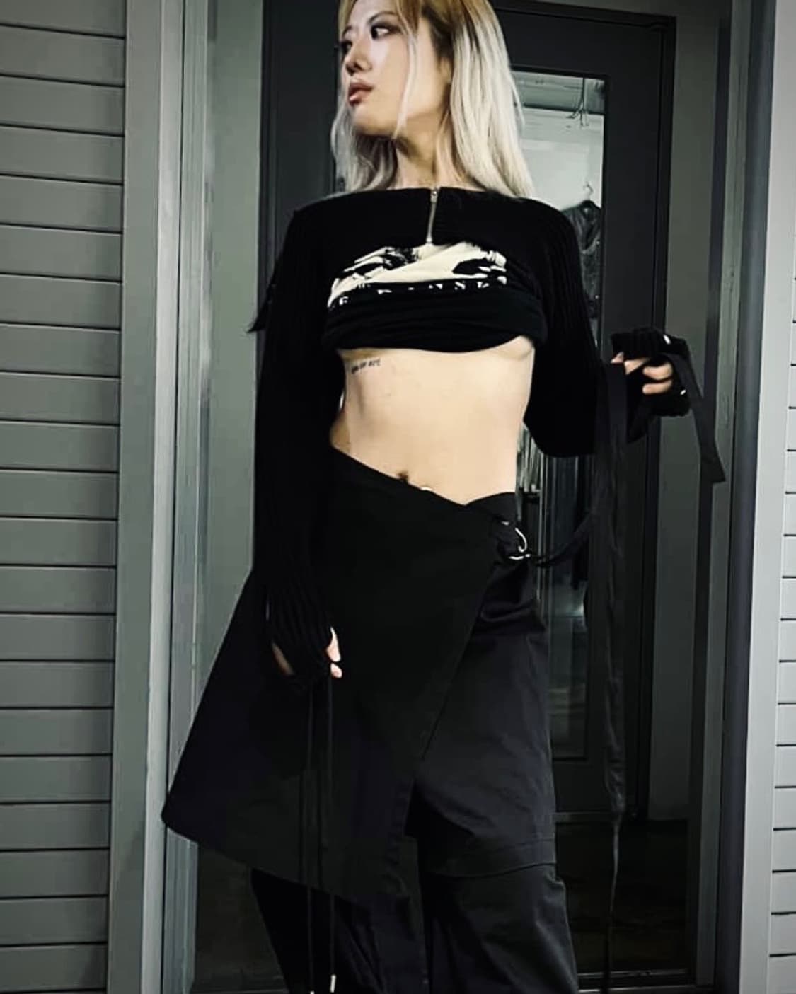 혜인 서 스트랩 스커트 레이어드 팬츠 상품이미지3