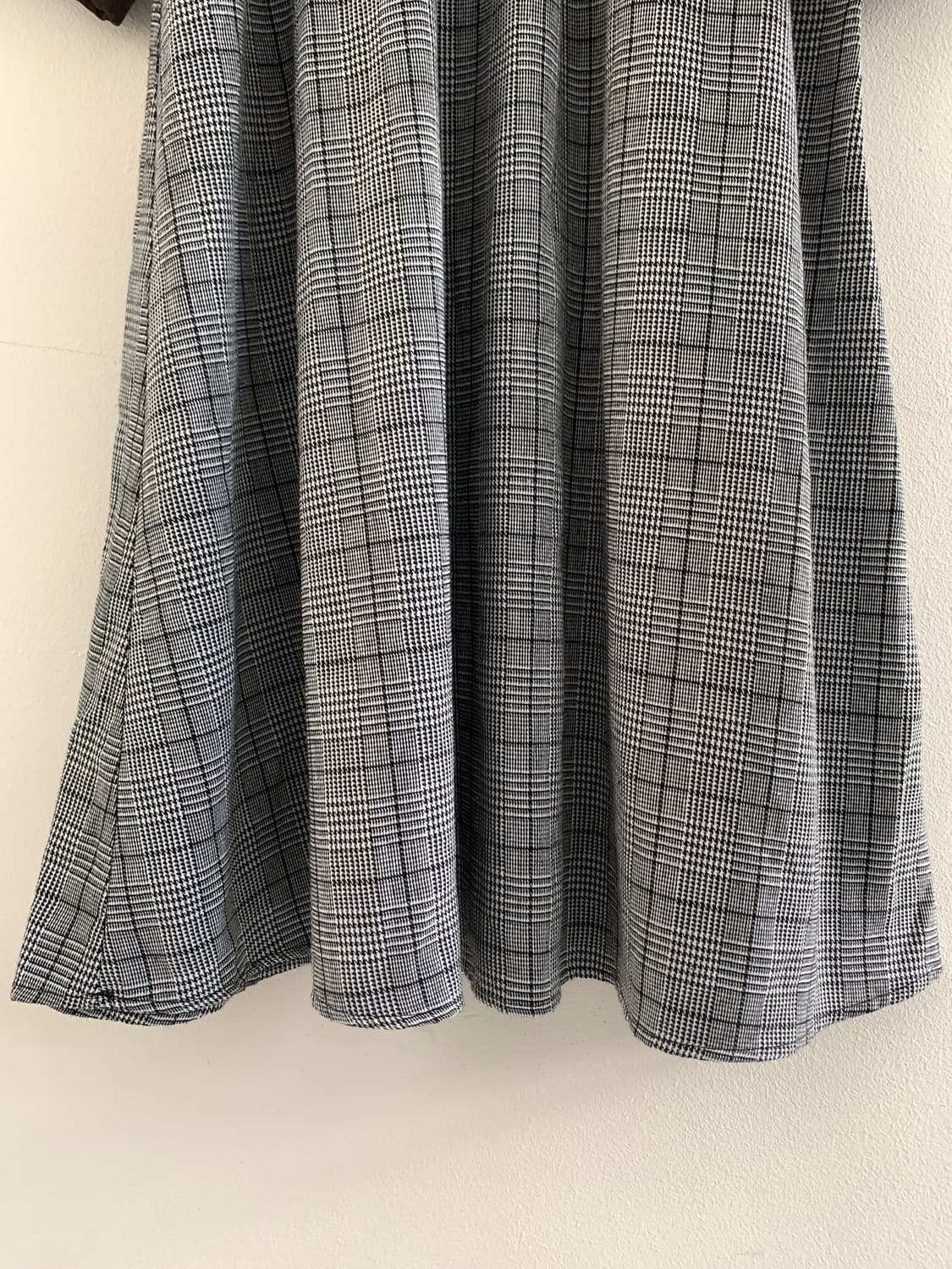 Check gold button dress 상품이미지6